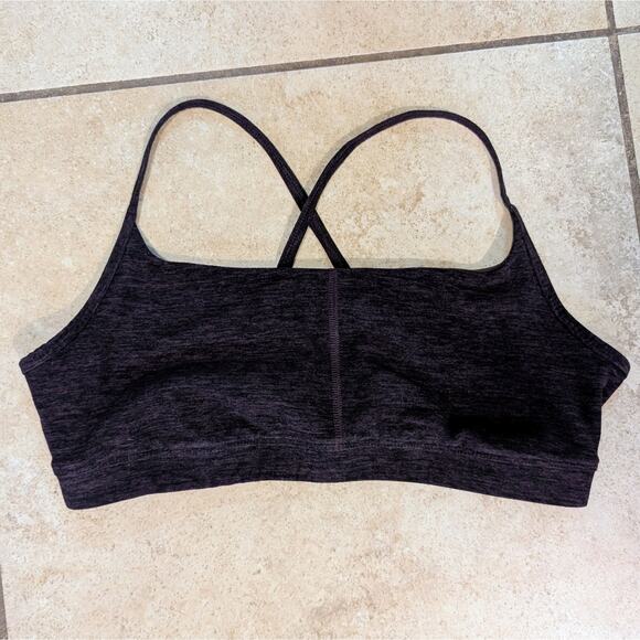 Fabletics Heather Flex Leggings and Bra set - Dark Purple - Picture 4 of 7